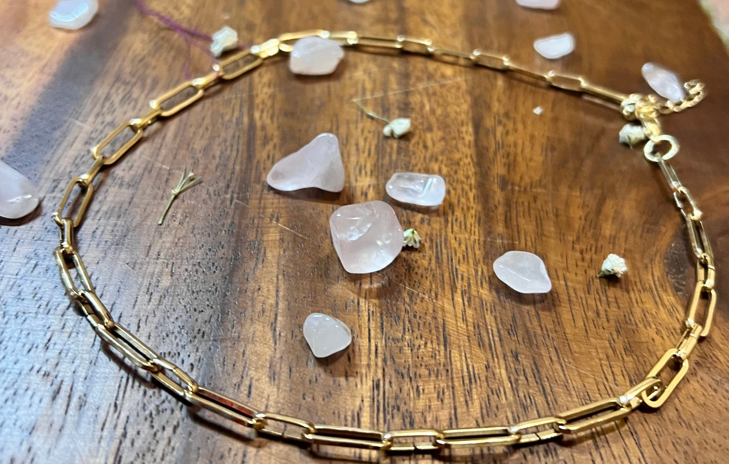 Choker Safety Pin Style Necklace