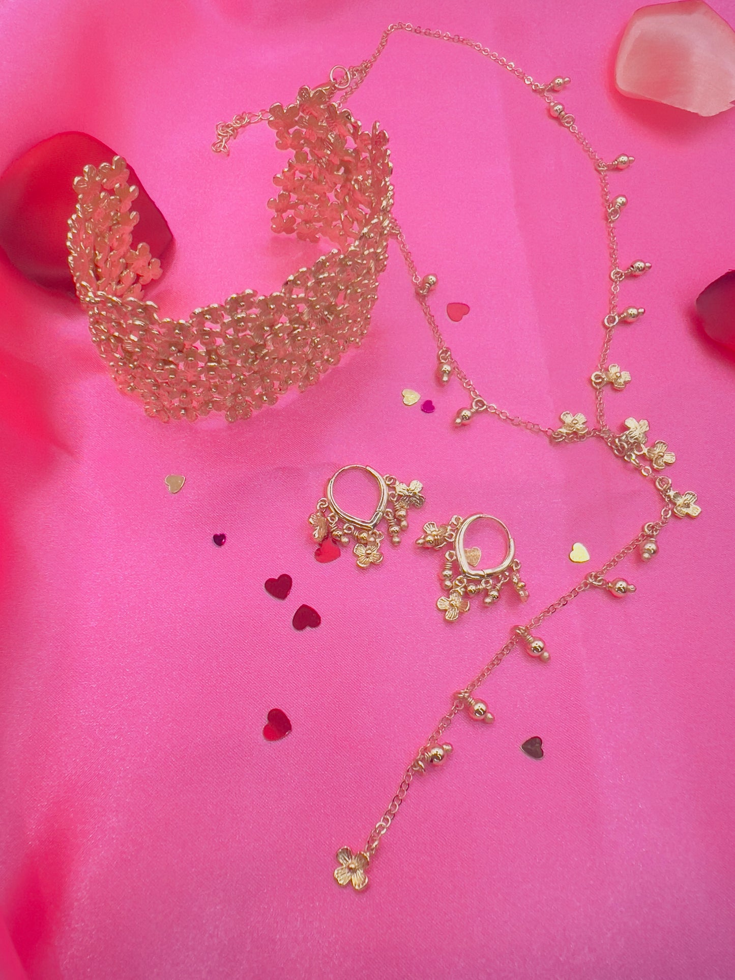 Petite Flower Long Necklace