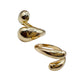 Chunky Large Crossover Gold Ring