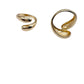Chunky Large Crossover Gold Ring