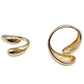 Chunky Large Crossover Gold Ring