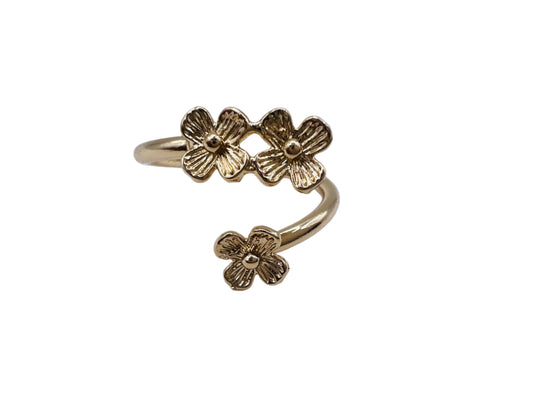 Triple Flower Ring