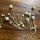 Dangling Pearls and Gold  Earrings