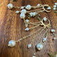 Dangling Pearls and Gold  Earrings