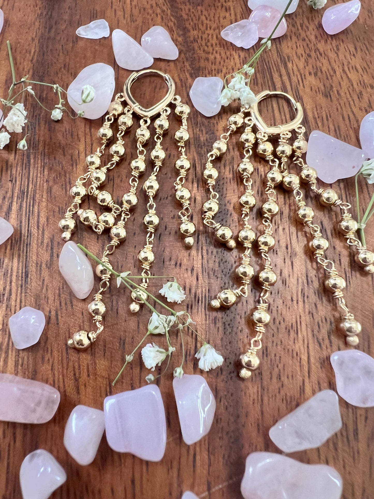 Chandelier Beaded  Earrings