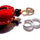 Gold Huggies' with CZ around