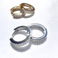 Gold Huggies' with CZ around