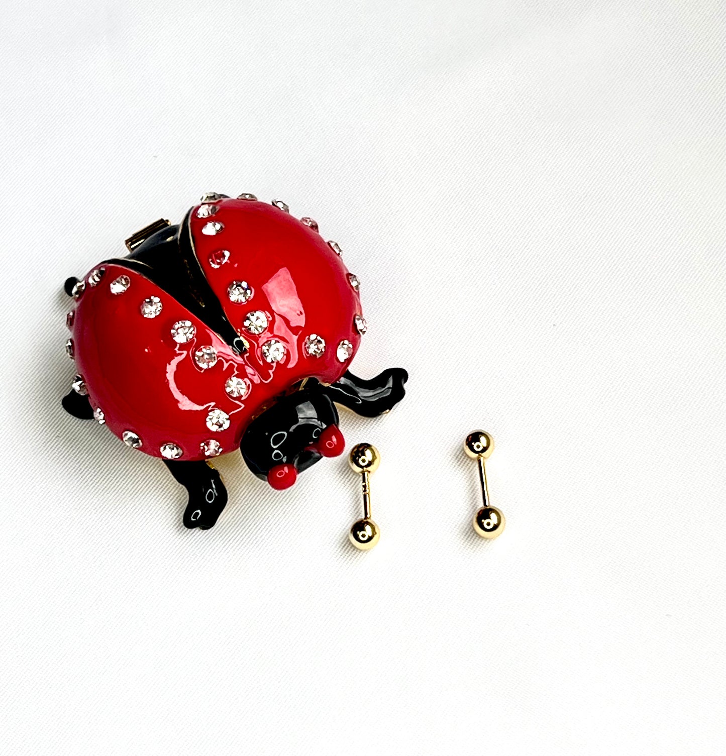 Gold Plated Ball Stud Earring