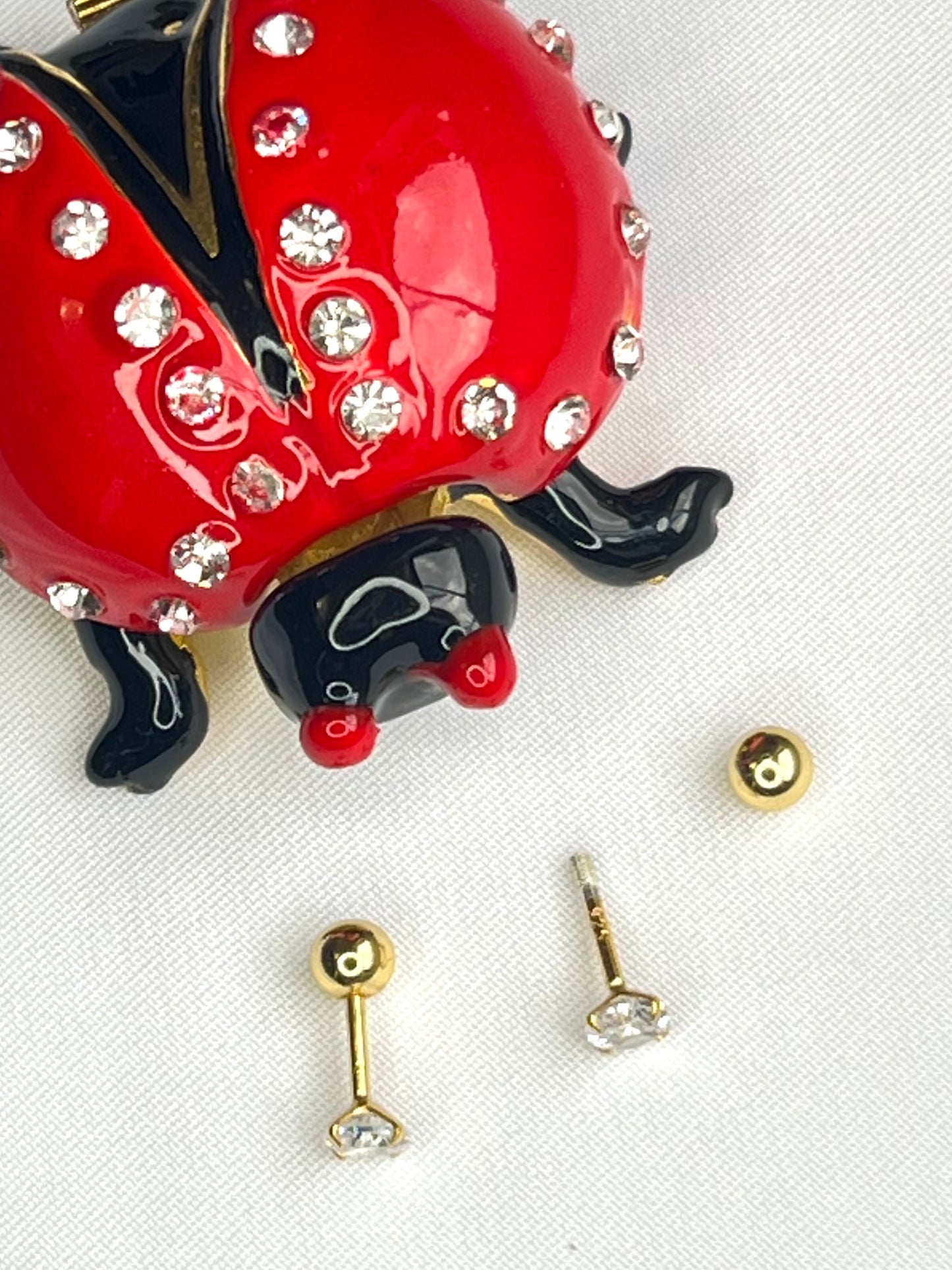 Gold Plated CZ Stud