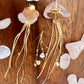 Heart Tassel Designed Earrings