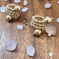 Triple Layer Row Gold Beaded rings