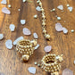 Triple Layer Row Gold Beaded rings