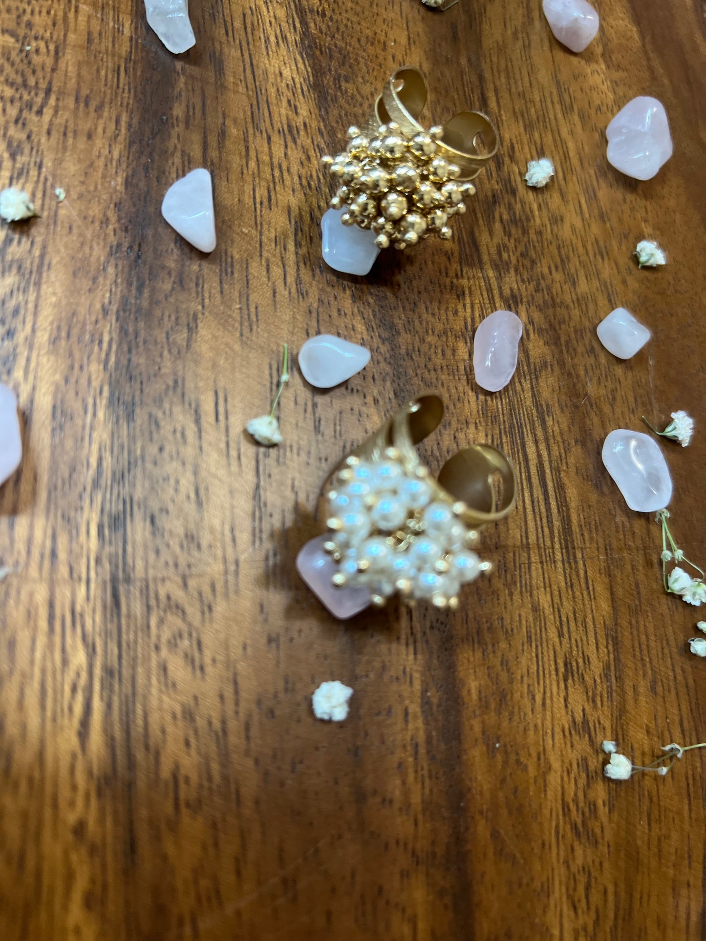 Whimsy Gold Beads Ring
