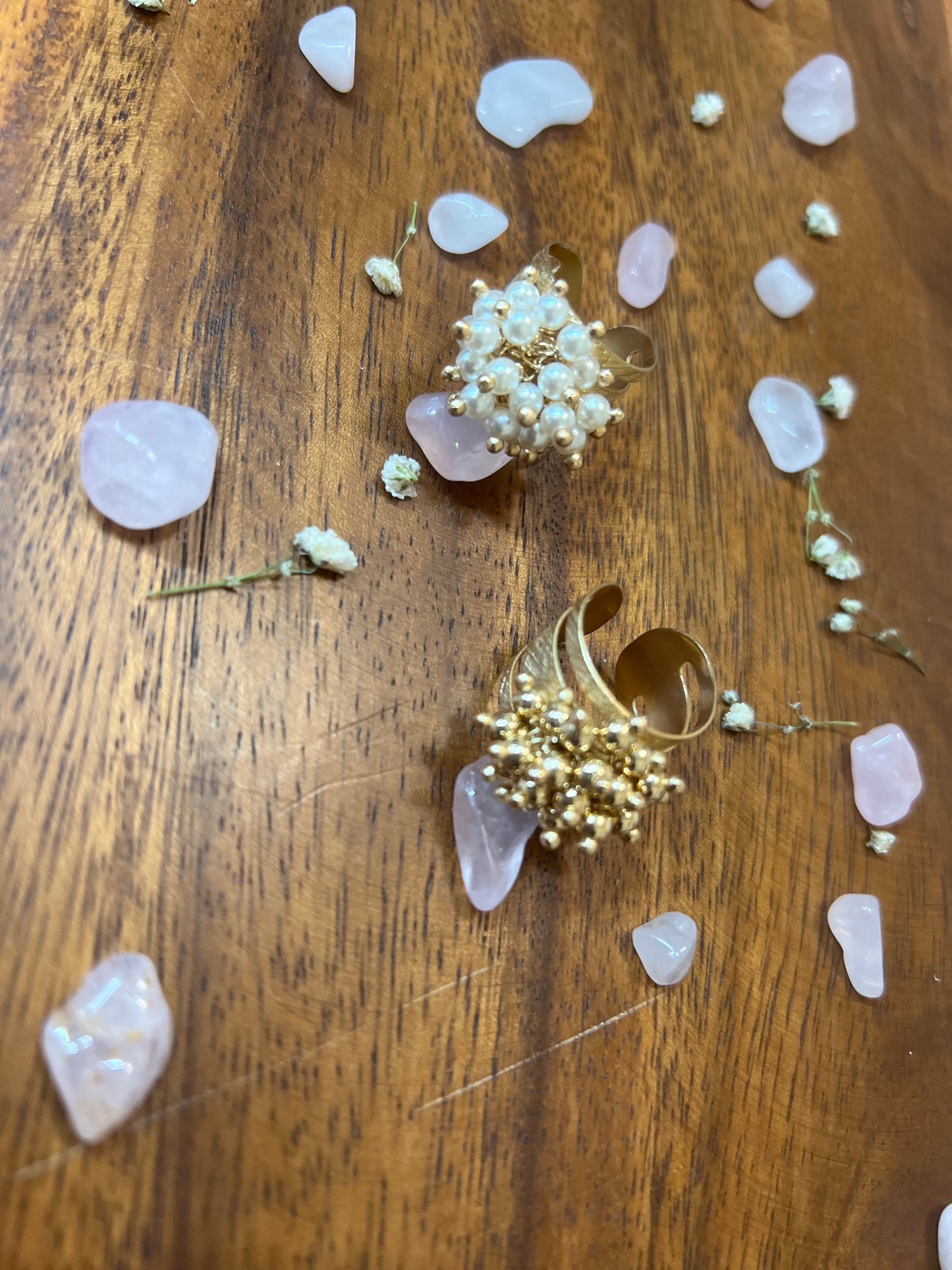Whimsy Gold Beads Ring