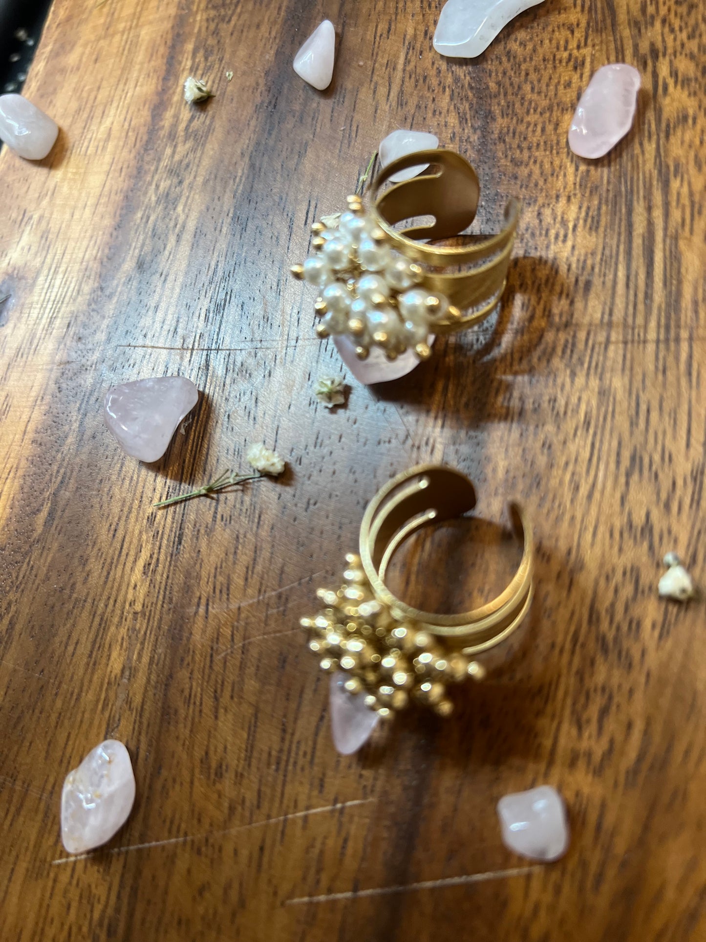 Whimsy Gold Beads Ring