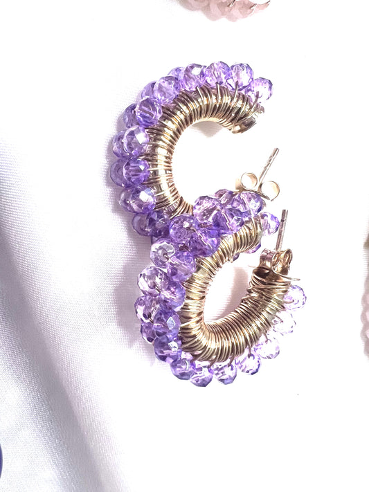 Lilac Blooming  Earrings