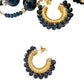 Black  Blooming  Earrings