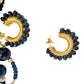 Black  Blooming  Earrings