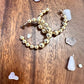 Gold Plated Beaded  Hoop  Earring