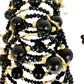 Black Blooming Beads Bracelet