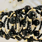 Black Blooming Beads Bracelet