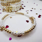 Double Row Beaded and Flawless Pearls Bracelet