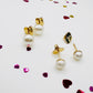 Flawless Pearl Stud Earrings Med