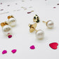 Flawless Pearl Stud Earrings Med