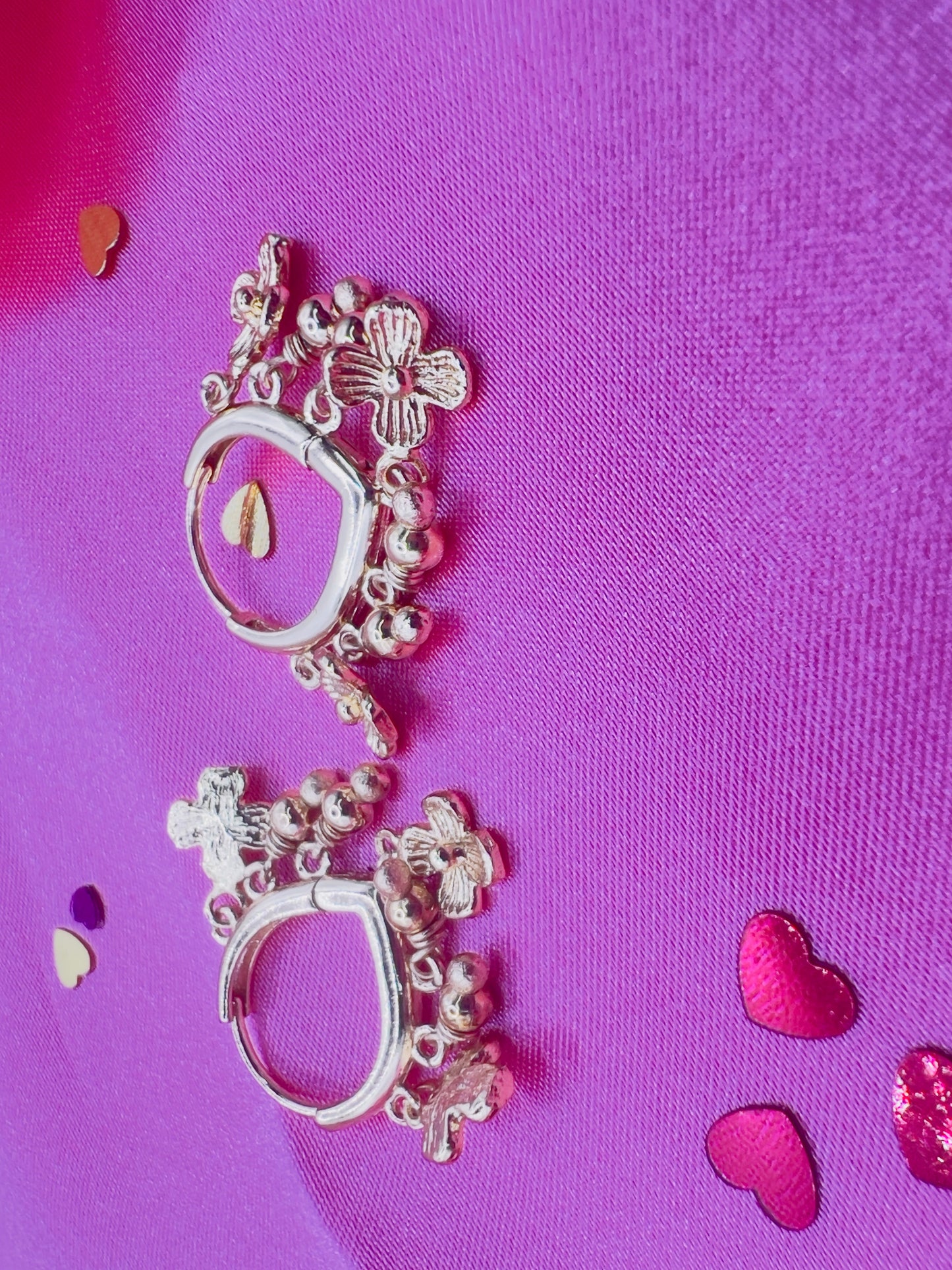 Petite Flower Dangling Earrings